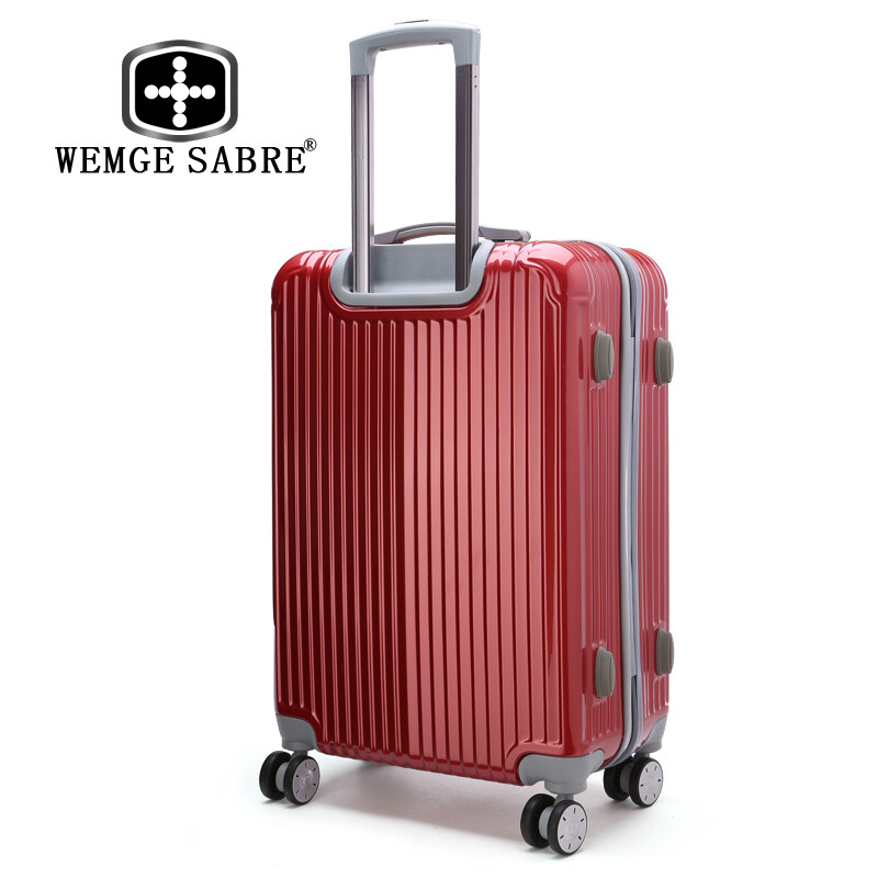 WEMGE SABRE 拉桿箱ABS+P旅行箱 商務休閑大容量托運箱 行李箱硬箱 紅色 20寸